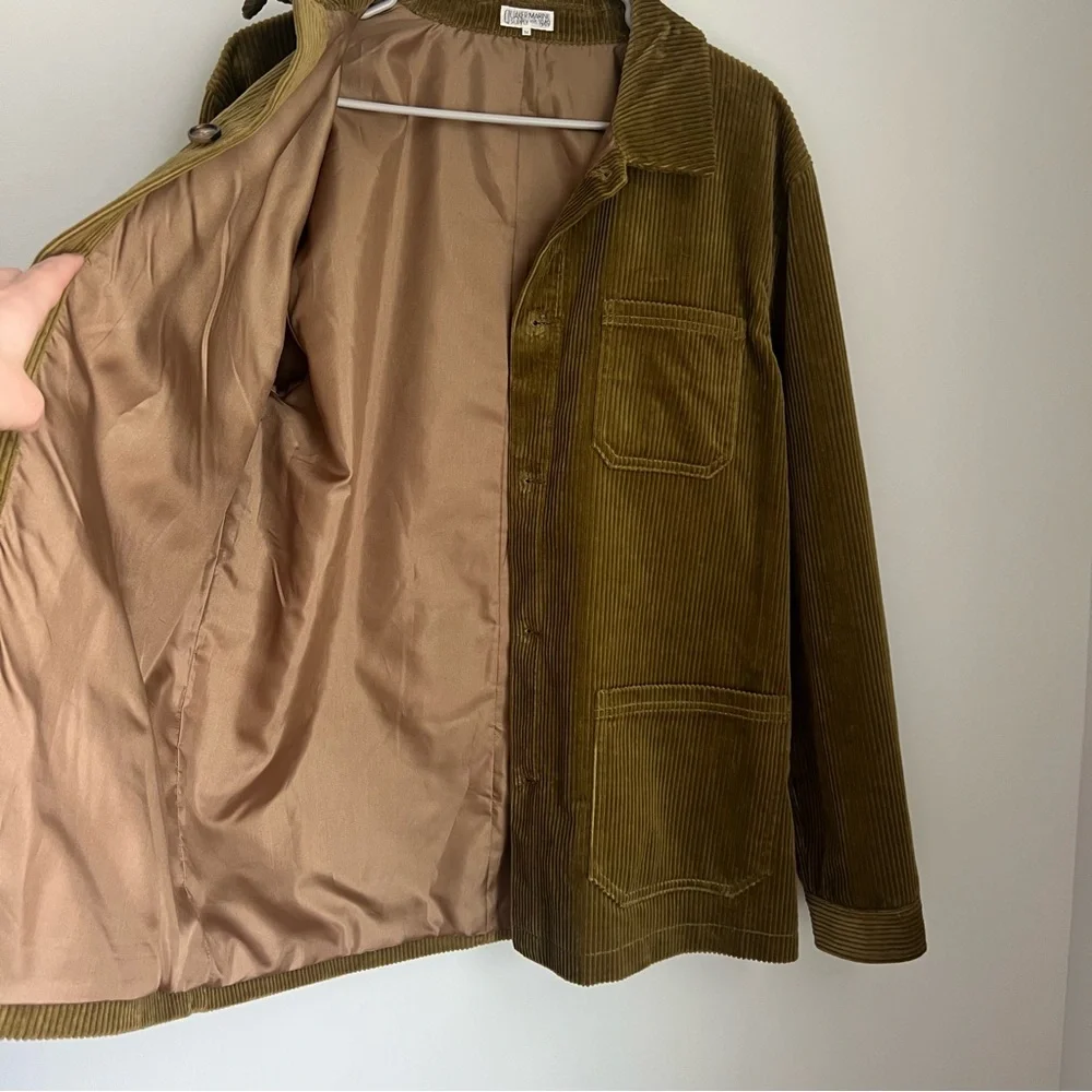 NEW Quaker Marine Supply Co Corduroy French Workman's Jacket Men's Medium - Picture 8 of 8